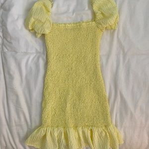 Yellow zara dress